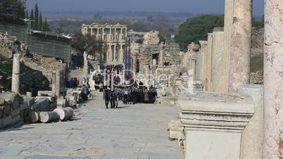 columns street ruins of the ancient Ephesus