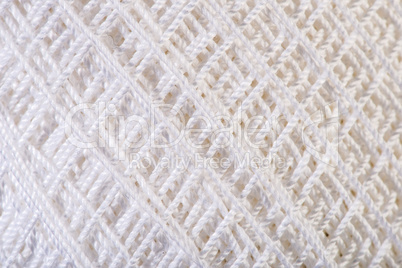 white yarn close up