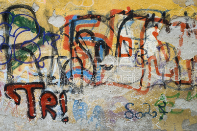 graffity on old wall