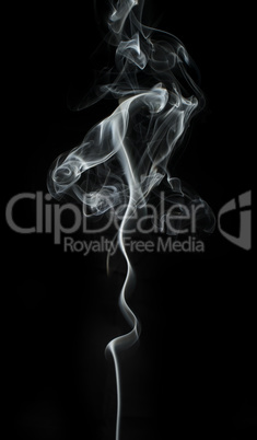 smoke on black background.