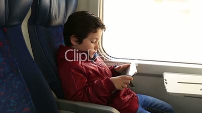 cute kid boy with digital tabletcute kid boy with digital tablet