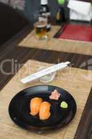 sushi in sushi bar