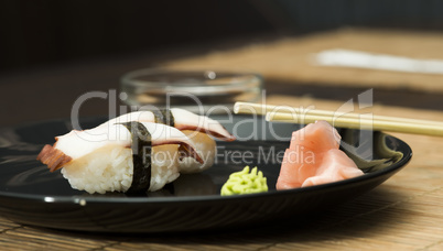 sushi in sushi bar