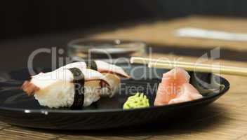 sushi in sushi bar