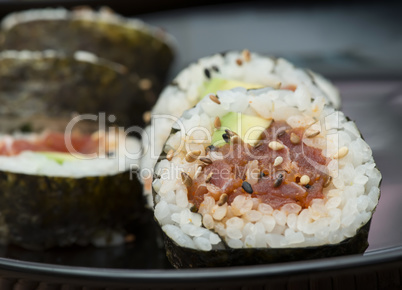 sushi in sushi bar