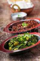 indisches Murgh Palak Curry Gericht