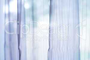 transparent curtain on window