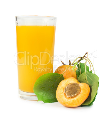 apricots and glass juice.