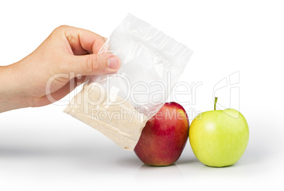 apple and pectin powder