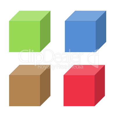 colorful cubes