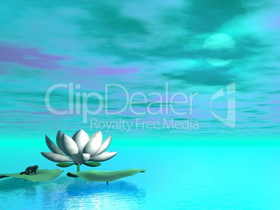 lily flower - 3d render