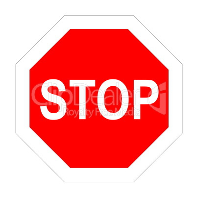 stop road sign