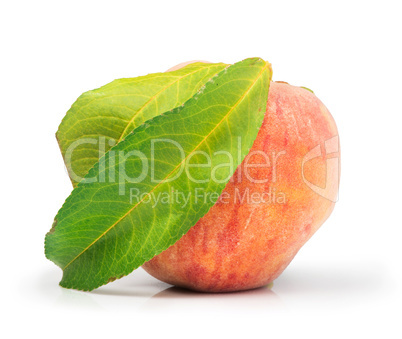 peach and leaf