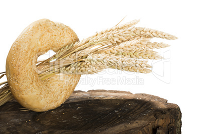 white isolated bread