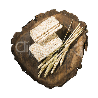 pile crackers and wheat cereal crops