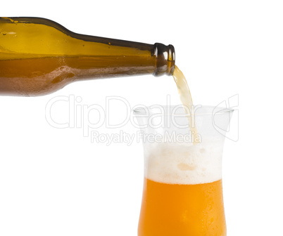 bottle of beer and beer mug