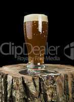 beer mug on stump