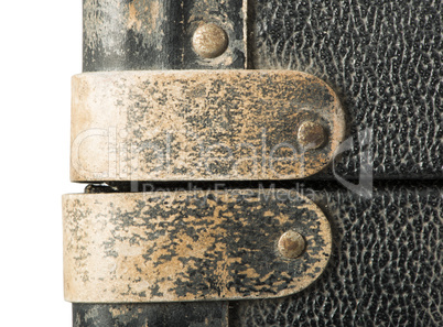 rivets and leather parts from suitcase