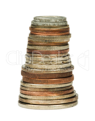 stacks of coins