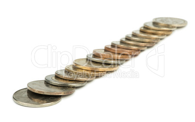 stacks of coins