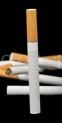 cigarette on the foreground