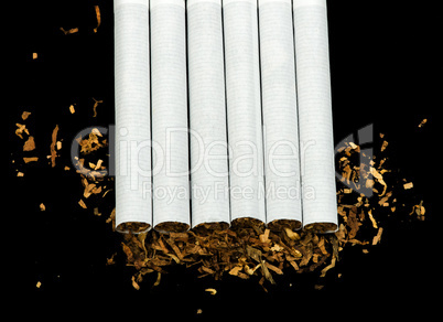 arranged in a row cigarettes