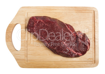 raw beef steak meat