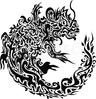 twisted dragon tattoo.eps