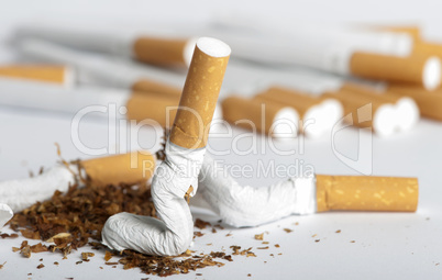 crumpled cigarette