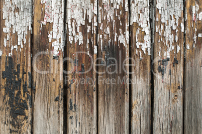 old cracked paint on boards