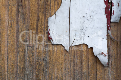 old cracked paint on boards