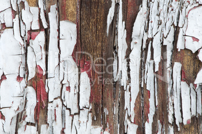 old cracked paint on boards