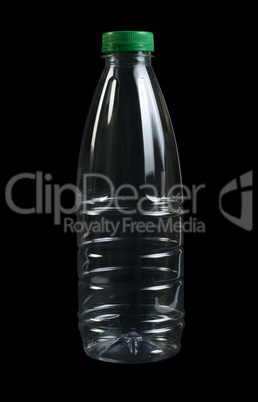 empty transparent plastic bottle