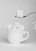 sugar lumps in cup