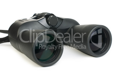 binoculars white isolated