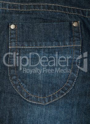 jeans back blue pocket