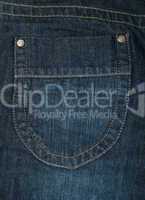 jeans back blue pocket