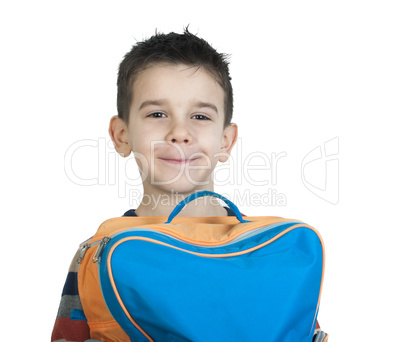 boy with schoolbag