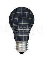 lamp made ??of solar panels. ecology conception