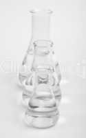 empty glass laboratory utensils
