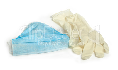 medical mask and gloves