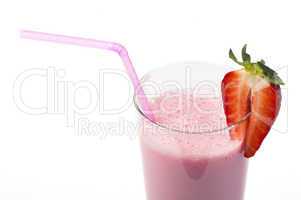 strawberries milk shake