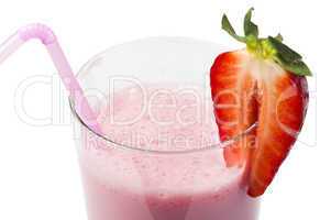 strawberries milk shake