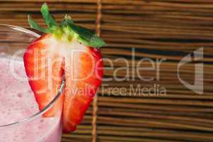 strawberries milk shake