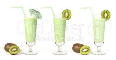 kiwi milk shake