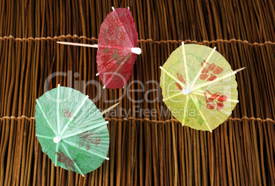 colorful cocktail umbrellas