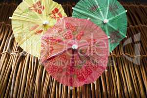 colorful cocktail umbrellas