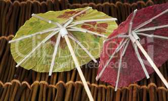 colorful cocktail umbrellas