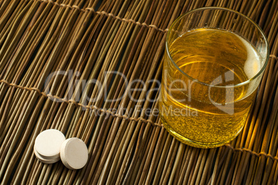 vitamins pills soluble in water