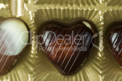 chocolates in the shape of hearts